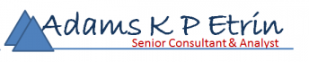 Adams K P Etrin - Senior Consulting & Analyst